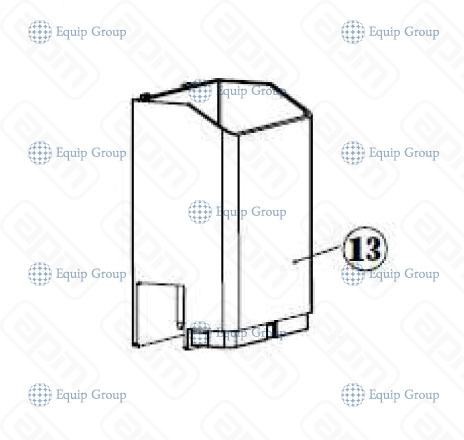 КОЖУХ ЖЕЛОБА ДЛЯ КОФЕВАРКИ HURAKAN ME-717-10110