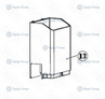 КОЖУХ ЖЕЛОБА ДЛЯ КОФЕВАРКИ HURAKAN ME-717-10110