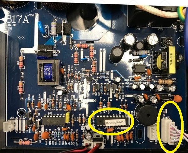 ПЛАТА ГЕНЕРАТОРА ИНДУКЦИОННОЙ ПЛИТЫ HURAKAN HKN-ICF35T арт A817