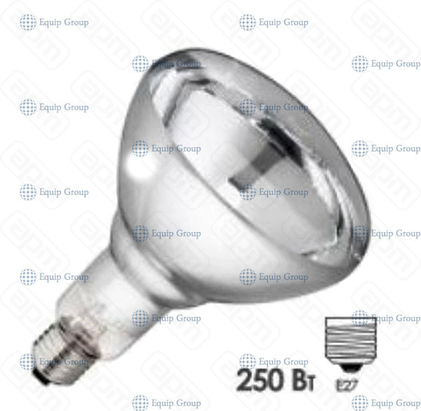 ЛАМПА 250W Е27 ДЛЯ ЛАМПЫ ИНФРАКРАСНОЙ HURAKAN HKN-DL