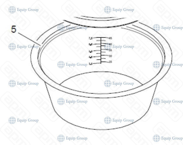 ЧАША ВНУТРЕННЯЯ ДЛЯ РИСОВАРКИ HURAKAN HKN-SDR42