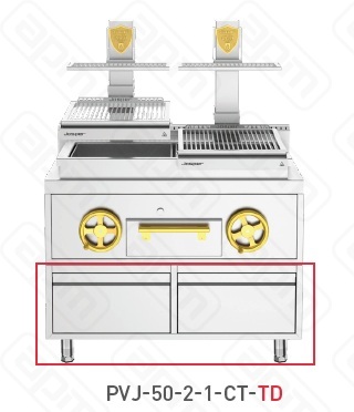 ГРИЛЬ ОТКРЫТЫЙ JOSPER BASQUE PVJ-50-2-1-CT-TD