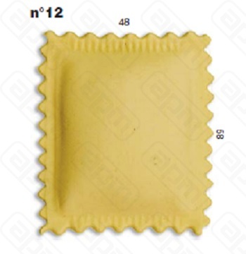 ШТАМП ДРАВИОЛИ ДЛЯ НАСАДКИ LA MONFERRINA MULTIPASTA КВАДРАТ 48Х58 ММ 12