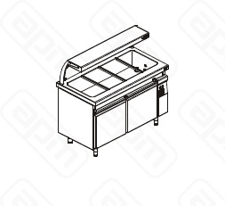 ПРИЛАВОК ДЛЯ ГОРЯЧИХ БЛЮД KOGAST SBM-14-4-CT