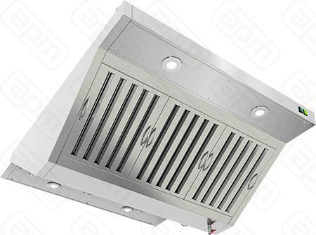 ЗОНТ ВЫТЯЖ ОСТРОВНОЙ ЗВООК-0812