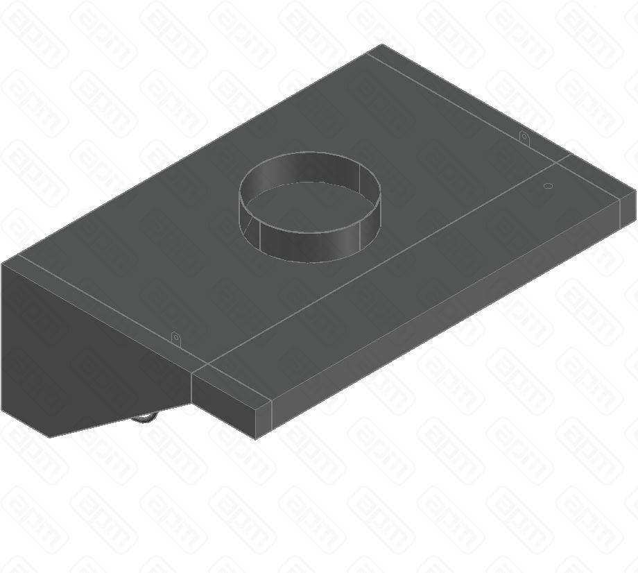 ЗОНТ ВЫТЯЖПРИСТЕННЫЙ ЗВПОСДК-1208