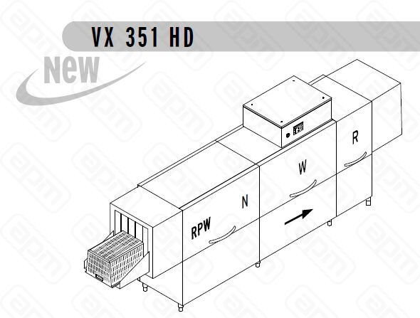 МАШИНА ДМОЙКИ ЯЩИКОВ DIHR VX 351 DXDDEXPDR992 ЧАСТИ