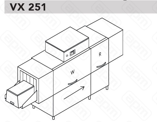 МАШИНА ДМОЙКИ ЯЩИКОВ DIHR VX 251 DXDDEXP