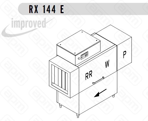 МАШИНА ПОСУДОМОЕЧНАЯ DIHR RX 144 DXDDEXP