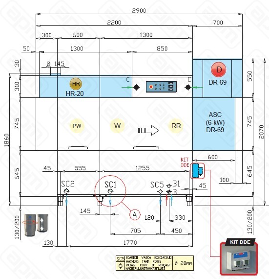 МАШИНА ПОСУДОМОЕЧНАЯ DIHR RX 184 SXDDEDR69HR20