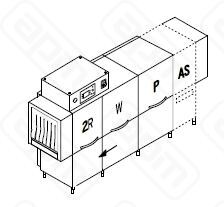 МАШИНА ПОСУДОМОЕЧНАЯ DIHR RX 326 AS DXDDEHRP30ДЕЛЕНИЕ 2 ЧАСТИ