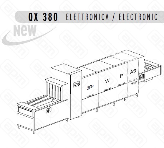 МАШИНА ПОСУДОМОЕЧНАЯ DIHR QX OPTIMA 380DDEHRF20DRF99MDRF692 ЧАСТИ