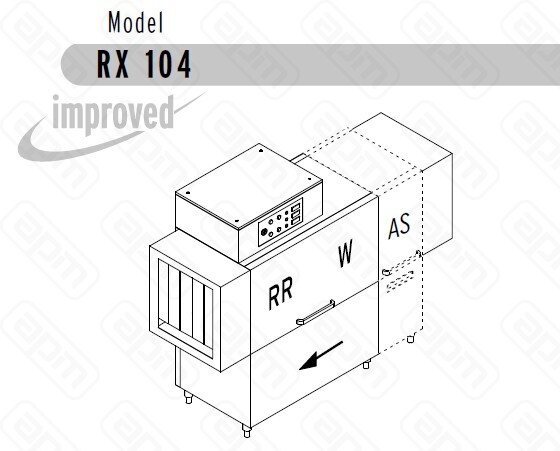 МАШИНА ПОСУДОМОЕЧНАЯ DIHR RX 104 AS DXDR64