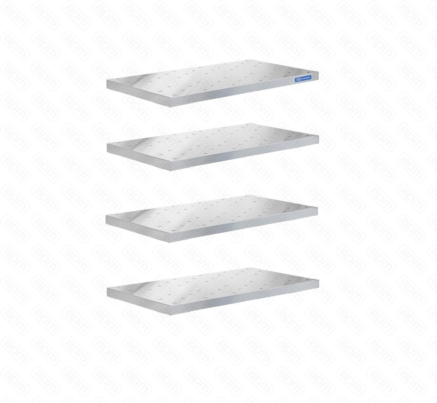 КОМПЛЕКТ ПЕРФОРИРОВАННЫХ ПОЛОК ДЛЯ СТЕЛЛАЖА КУХОННОГО KAYMAN ПС-441205