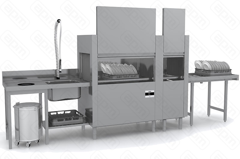 МАШИНА ПОСУДОМОЕЧНАЯ КОНВЕЙЕРНАЯ APACH CHEF LINE LTPT200 WMR LYWX2