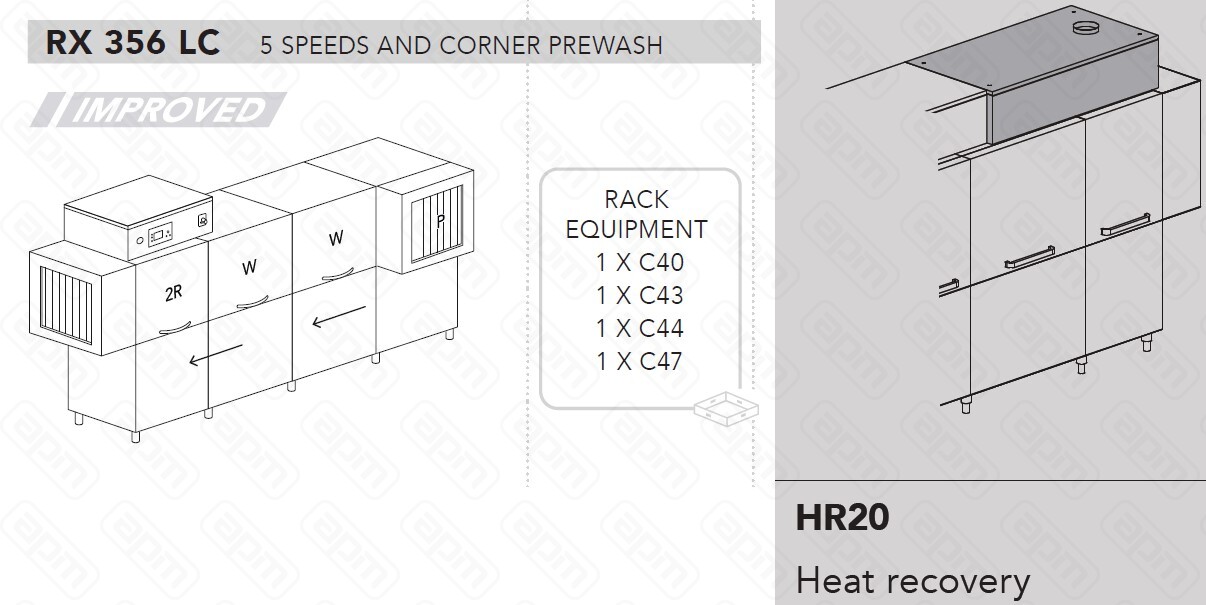 МАШИНА ПОСУДОМОЕЧНАЯ DIHR RX 356 LC SXDDEHR20