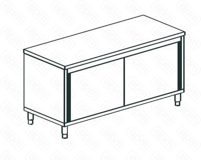 СТОЛ ПРОИЗВОДСТВЕННЫЙ ЗАКРЫТЫЙ APACH CHEF LINE LWC724SH2SD