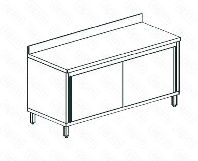 СТОЛ ПРОИЗВОДСТВЕННЫЙ ЗАКРЫТЫЙ APACH CHEF LINE LWC724SH2SDU
