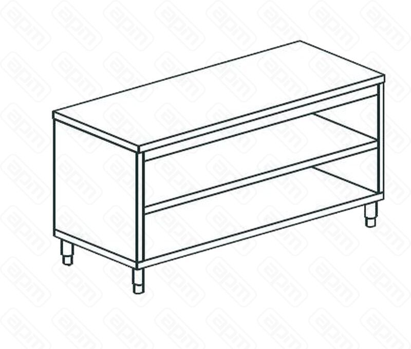 СТОЛ ПРОИЗВОДСТВЕННЫЙ ЗАКРЫТЫЙ С 3-Х СТОРОН APACH CHEF LINE LWC615SH2