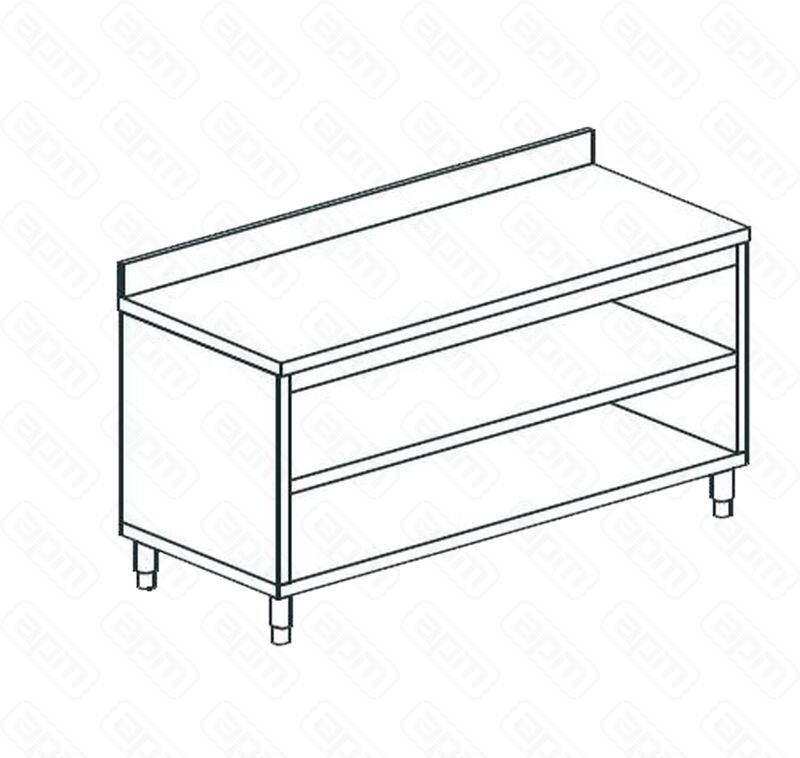СТОЛ ПРОИЗВОДСТВЕННЫЙ ЗАКРЫТЫЙ С 3-Х СТОРОН APACH CHEF LINE LWC718SH2U