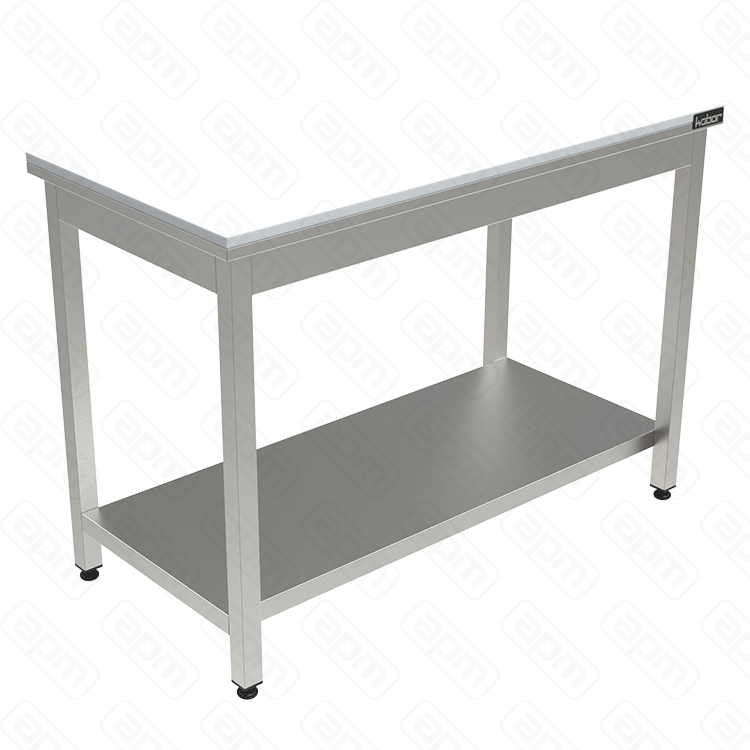 СТОЛ С ПОЛИПРОПИЛЕНОВОЙ СТОЛЕШНИЦЕЙ КОБОР СППП-18060 ПОЛКА СПЛОШНАЯ