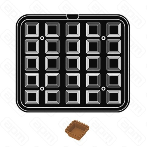 Форма G для выпечки тарталеток 45x4530x30мм h19мм для аппарата Cookmatic 25 ячеек PIASTRA G