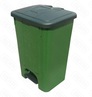 Бак для мусора 65л мороз с крышкой с педальным приводом цв зелный SW-65