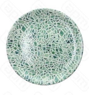 Тарелка мелкая 23 см ATTITUDE EMERALD AT000238072