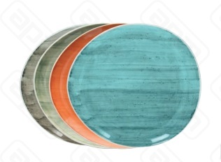 Тарелка 202h2185 см B-RUSH GREY BI002213264