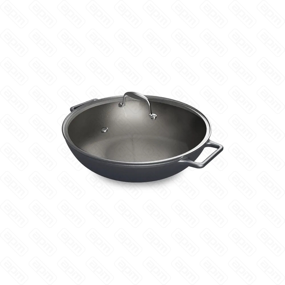 Кастрюля чугунная Wok D35 AROMA CAST GREY 146757