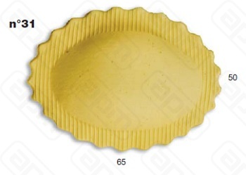 ШТАМП ДРАВИОЛИ ДЛЯ НАСАДКИ LA MONFERRINA MULTIPASTA ОВАЛ 65X50 ММ 31