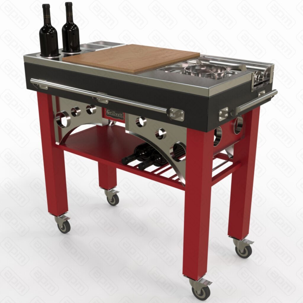 СТОЛ-ТЕЛЕЖКА GRILLVETT FLAMBE ДЛЯ ФЛАМБИРОВАНИЯ