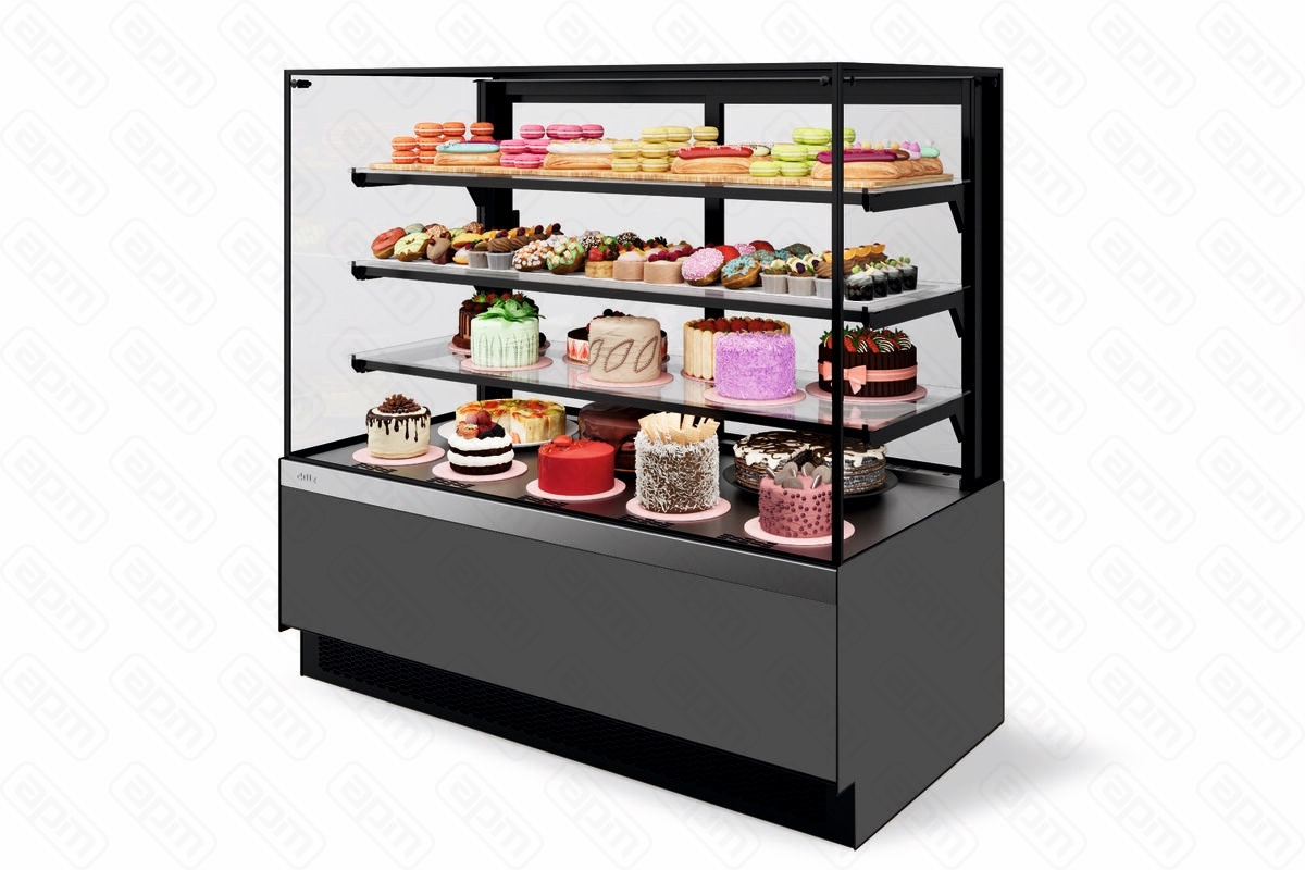 ВИТРИНА КОНДИТЕРСКАЯ VETE II KUB LUX 130 СЕРЫЙ МАТМЕТАЛЛИКШЛИФ НЕРЖ ВК273 285-572