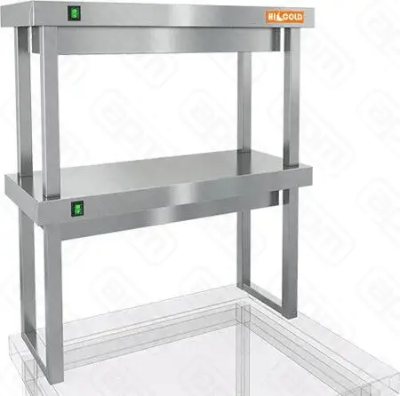 Полка тепловая двухъярусная TP2-64 600х400х800h