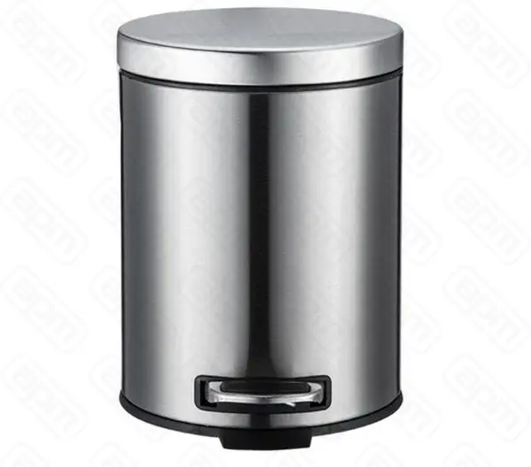 Контейнер для мусора КатуньКТ-88-12С-СД круглый 12 л хром
