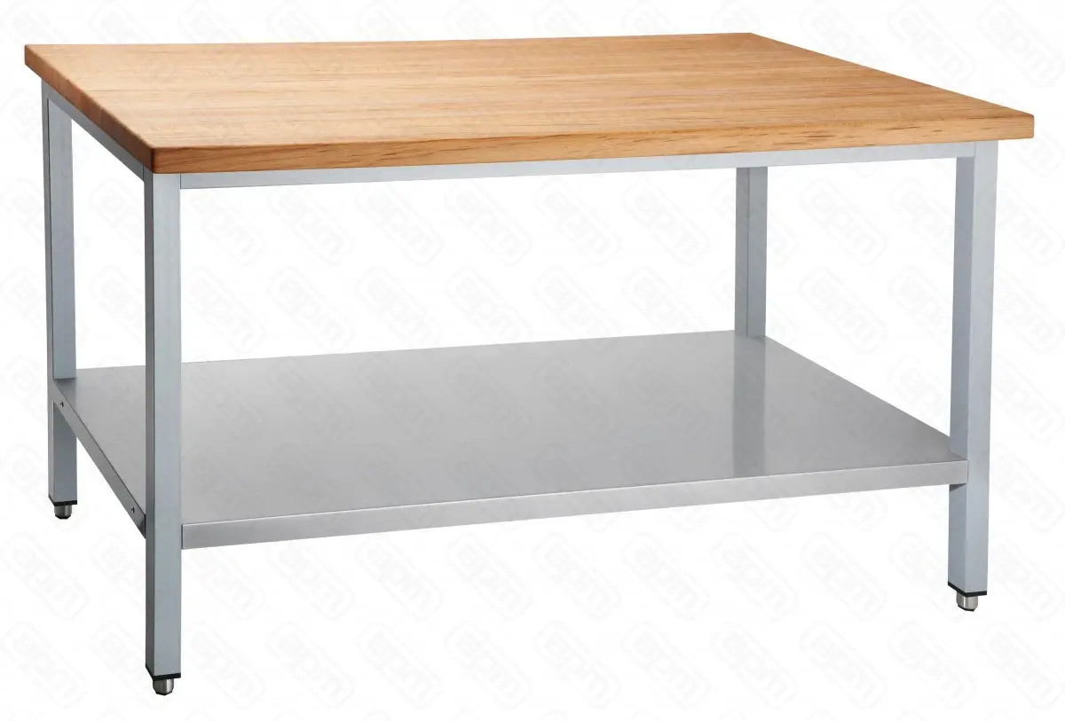 Стол кондитерский СКР-7-1 1200x700x860 мм столешница-дерево бук каркас крашен