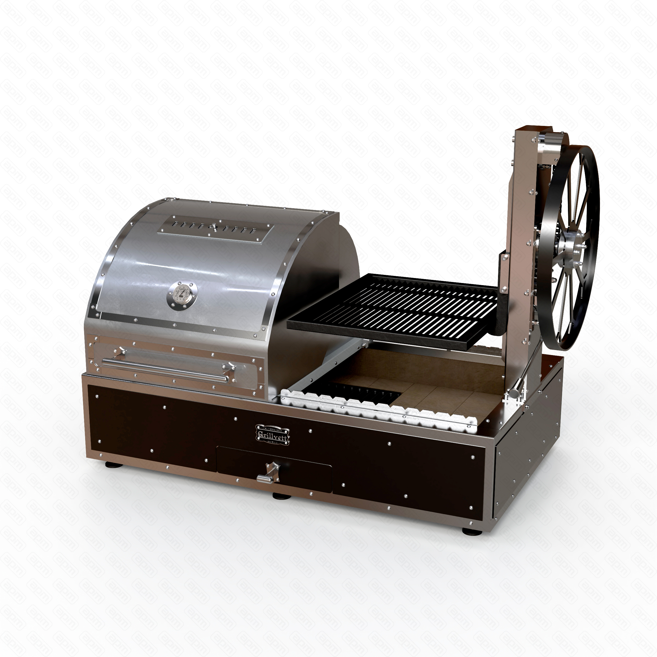 ГРИЛЬ УГОЛЬНЫЙ GRILLVETT CORVETTE MS ЧЕРНЫЙ