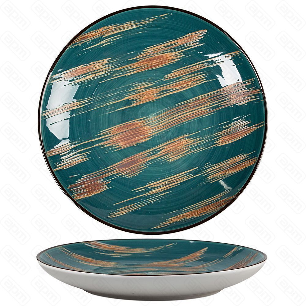 Тарелка Texture Dark Green Lines 264 см PL Proff Cuisine