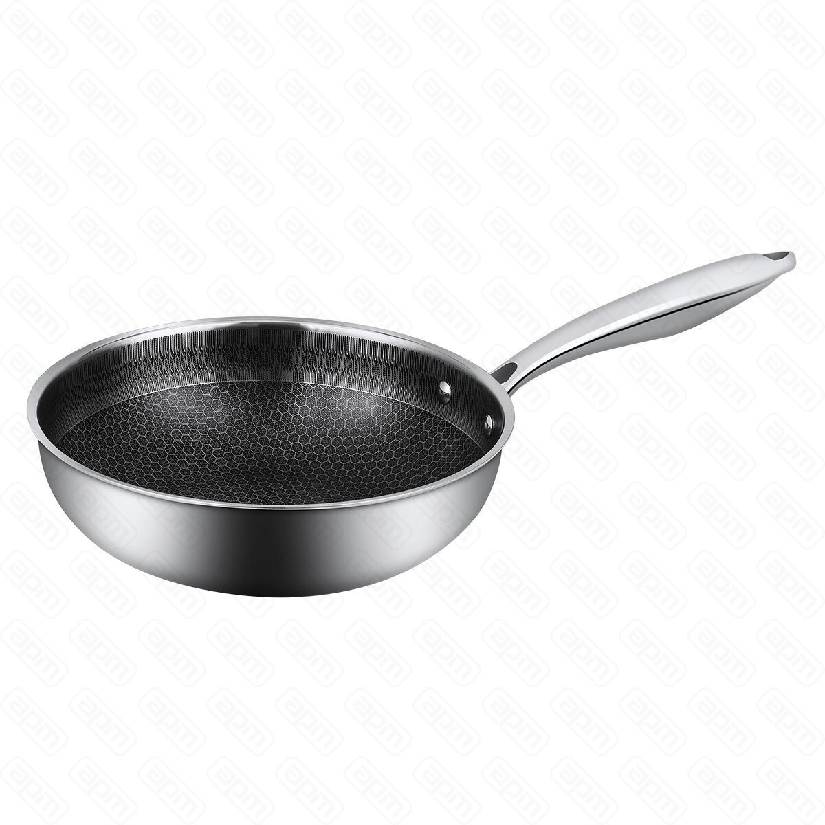 Сковорода Вок WOK 28 см h 86 см Honeycombs нерж3-х слойная ИНДУКЦИЯ PL Proff Cuisine