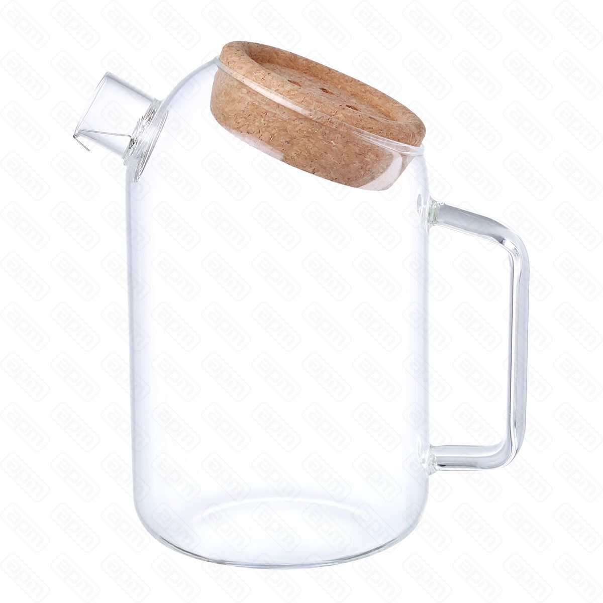 Кувшинчайник 1100 мл термостойкое стекло PL