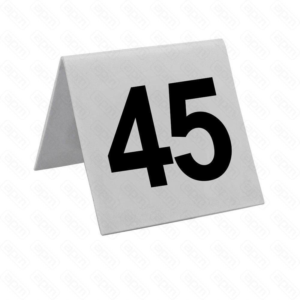 Настольная табличка Номера 26-50 7575 см пластик PL Proff Cuisine