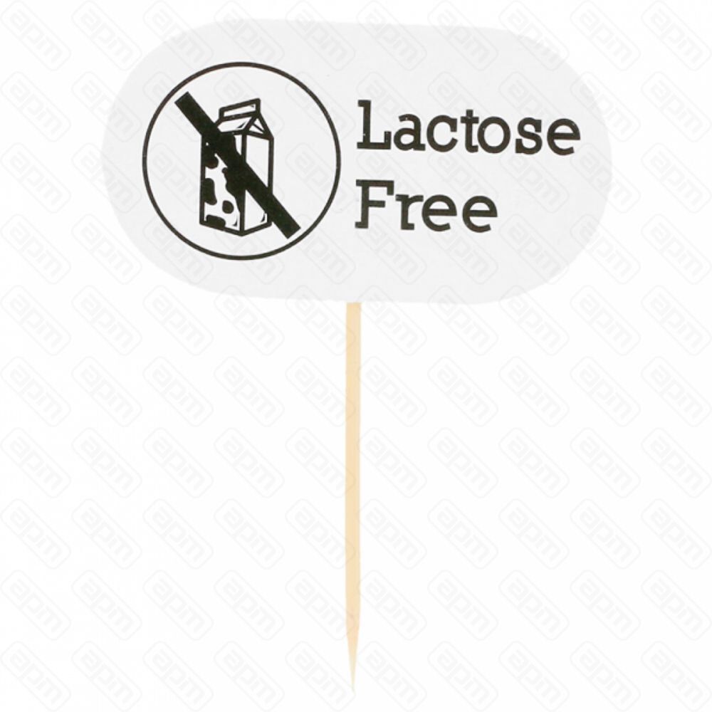 Маркировка-флажок LACTOSE FREE 8 см 100 шт Garcia de PouИспания