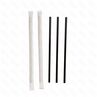 Трубочки для коктейля без изгиба черные 24 см d 8 мм в индбумупаковке 250 шт