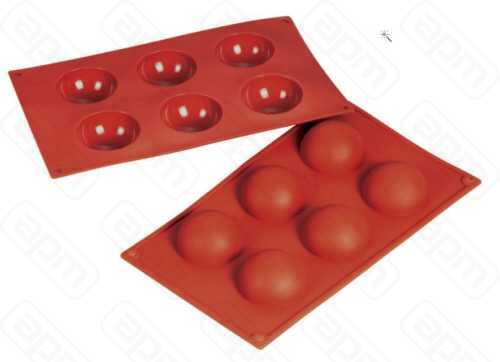 Форма силиконовая PL Proff Cuisine Полусфера 6 ячеек d 60 мм h 30 мм 30175 см