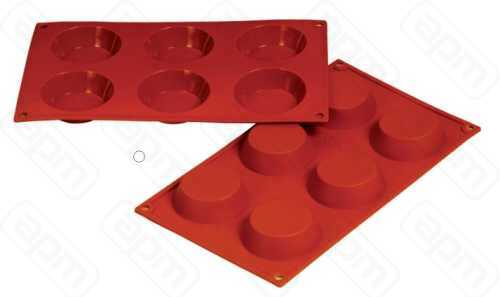 Форма силиконовая PL Proff Cuisine Тарталетка 6 ячеек d 70 мм h 20 мм 30175 см