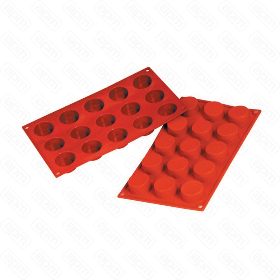 Форма силиконовая PL Proff Cuisine Цилиндр 15 ячеек d 40 мм h 20 мм 30175 см