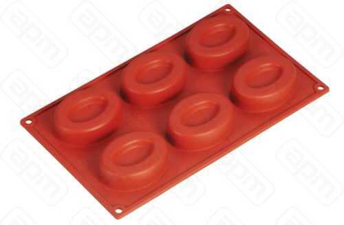 Форма силиконовая PL Proff Cuisine Саварин овал 6 ячеек 8560 мм h 24 мм 30175 см