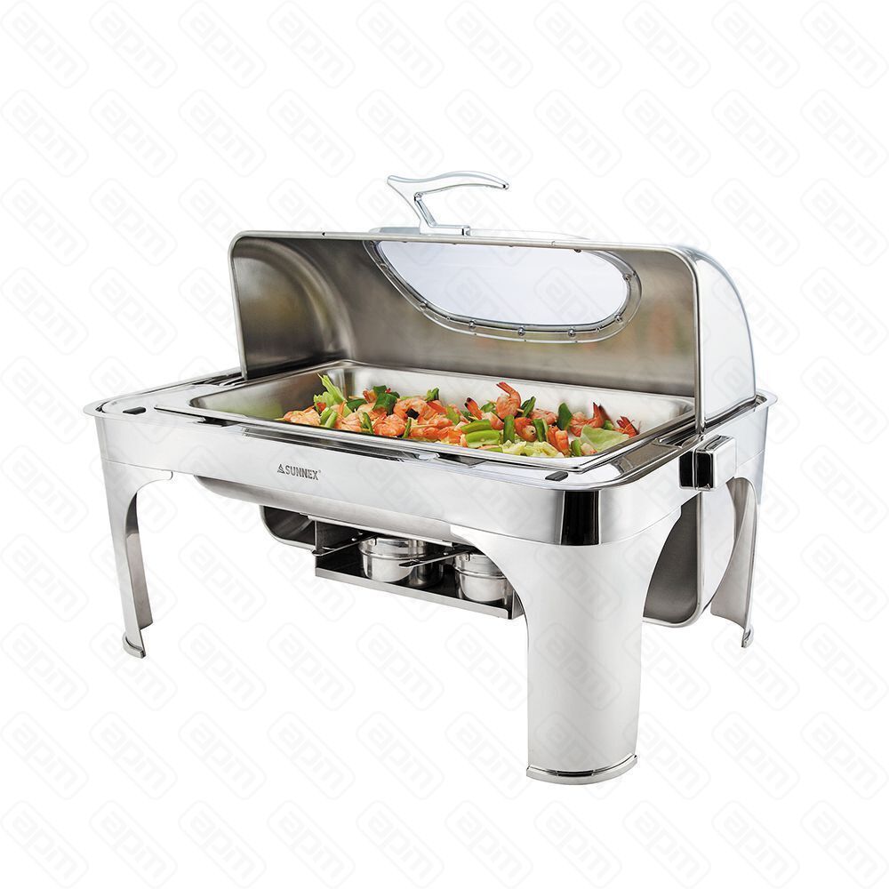 Мармит сервировочный с откидной крышкой и обзорным стеклом 11-65 мм 85 л SUNNEX - PL