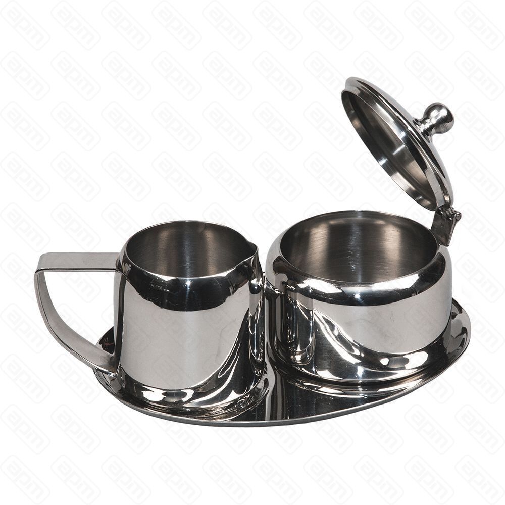 Набор сервировочный металлич подносикмолочник 130млсахарница 130мл PL Proff Cuisine