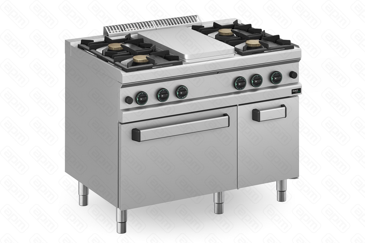 ПЛИТА СО СПЛОШНОЙ ПОВЕРХНОСТЬЮ ГАЗОВАЯ 700 СЕР APACH APRGS-117FGPL